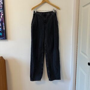 Rachel Comey Washed Black Side Zip Cotton Denim Jeans | Size 2